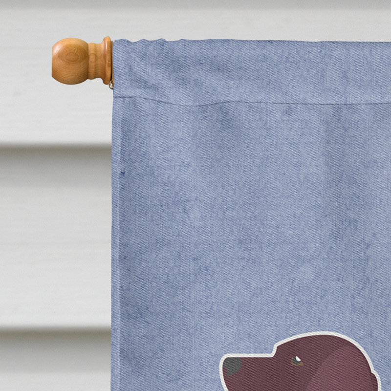 Polyester 2 côtés 40 x 28 po welcome drapeau maison, Épagneul d'eau américain