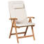 Aarica Folding Patio Dining Armchair with Cushion-1458225812