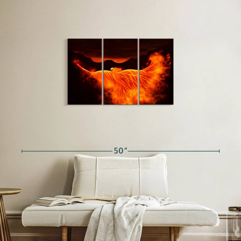 Kelan Phoenix Rising, 20" H x 33" W