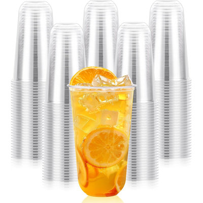 100 Pcs 18oz Clear Plastic Cups