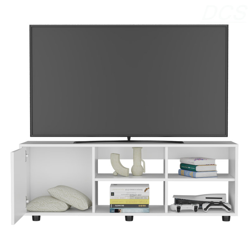 Meuble télé, salon, meuble télé Roseland, Blanc