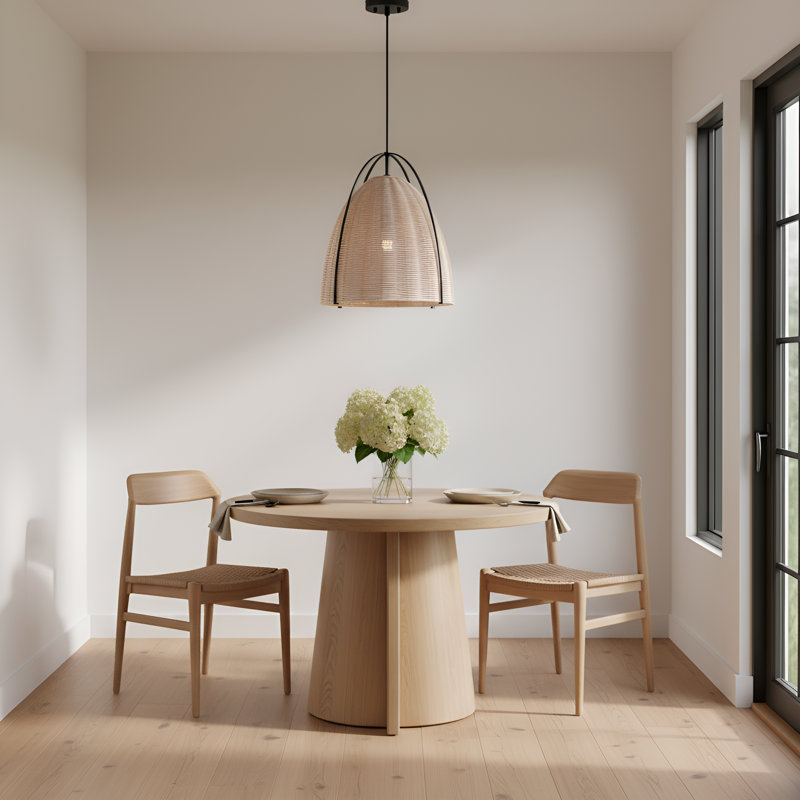 Norman 1 - Light Pendant, 85.5" H x 15.5" W x 15.5" D, Black/Ash