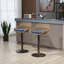 Tabourets de bar pivotants de style moderne (ensemble de 2) chaises à hauteur de comptoir réglable avec repose-pieds-130174953