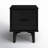 Solid Wood Groove Handle 2-Drawer Nightstand-1938563876