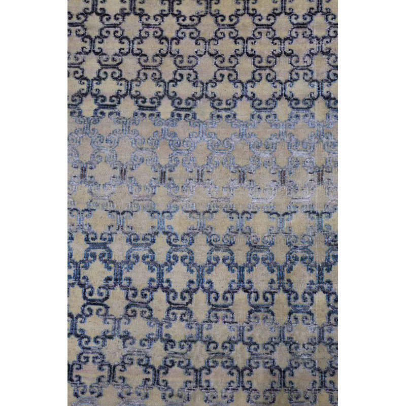 Silk Treasures Geometric Area Rug