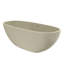 Baignoire à surface solide de 66,9 x 29,5 x 21,7 po, autoportante, finition mate, forme ovale, bonde centrale, confortable baignoire autoportante avec surface, sensation de luxe moderne