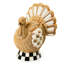 Autumnology Check Basket Weave Turkey Figurine