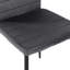Baiya 47.5cm H Velvet Upholstered Metal Upholstered Back Side Chair in Grey