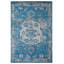 Tapis décoratif bleu tissé à plat à la main Kevser-1092899046