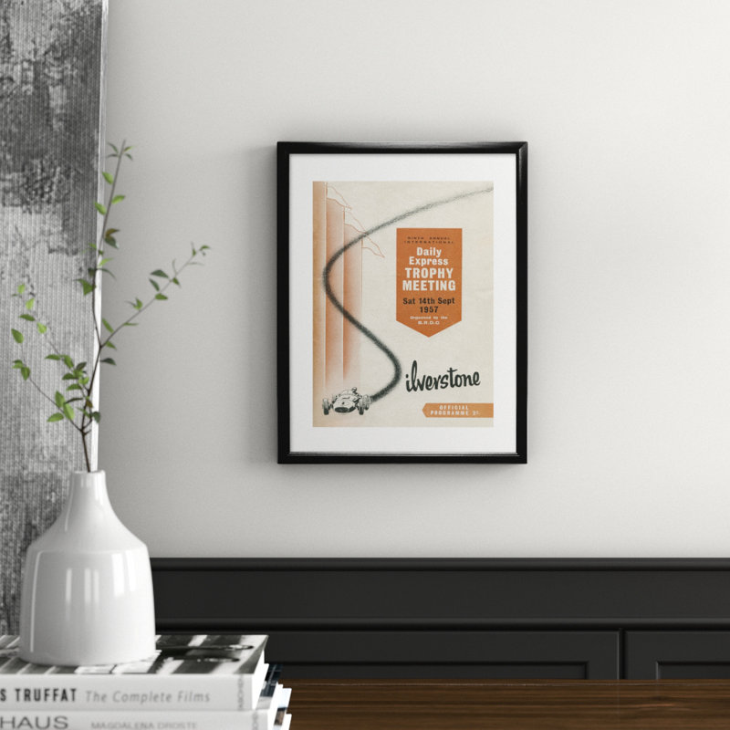 Single Picture Frame Print, Black