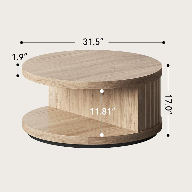 Table basse 31 po, Chêne