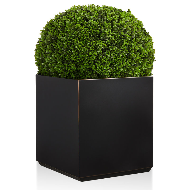 Boîte à fleurs en acier galvanisé Pinsky, H 20 po x l 17 po x P 17 po
