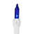 Bleu / transparent / blanc