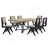 Rockport 2 Pieces Black Square Dining Side Chair 