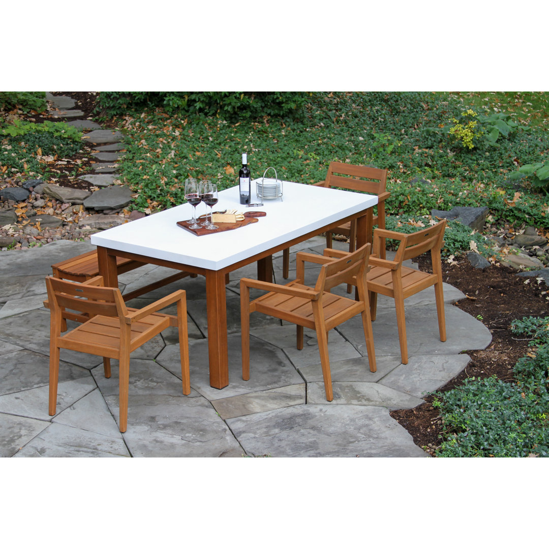 Fleur Rectangular 7 - Person 68" Long Dining Set Birch Lane™