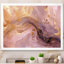 «Tender Liquide Vintage Pink Gold Waves - Abstract Shape», reproduction d'art