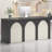 59.06" Black+White Standard Manufactured Reception Desk