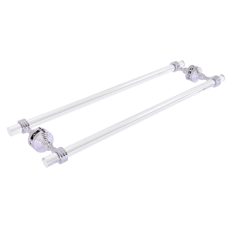 Porte-serviettes 8,7 po pour porte de douche en verre Jarrell, Chrome poli