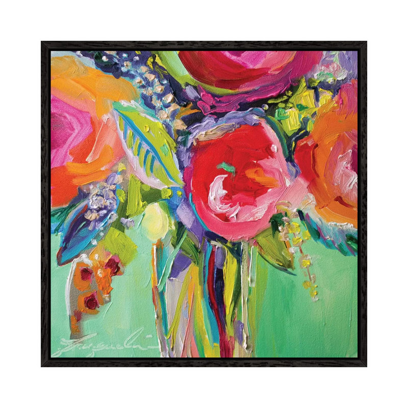 1 Piece Wrapped Canvas Wall Art, 93.98 cm H x 93.98 cm W, Black Framed Canvas