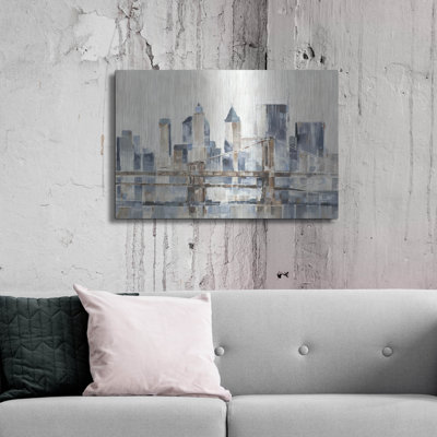 «Blue Hour 1» par Ethan Harper, art mural en métal
