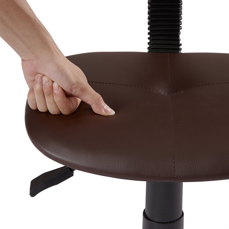 Petit fauteuil de bureau pivotant sur 360 ° (ensemble de 4), Café