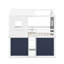 Lit simple superposé en bois avec tente-776809680-776809682