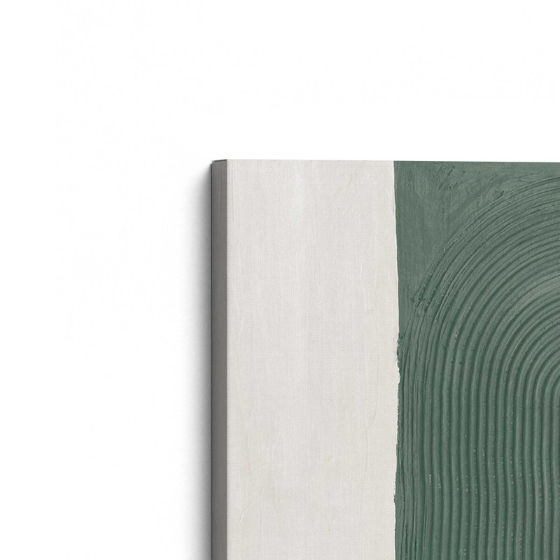 Textured Emerald Echoes v1 Print, Stretched Canvas, 60" H x 40" W x 1.25" D