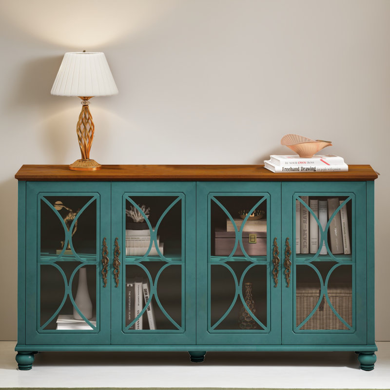 Console 59,54 po, Brun / Beige