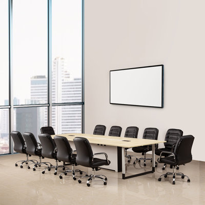 Midgegooroo Rectangular Conference Table and Chair Set by Inbox Zero