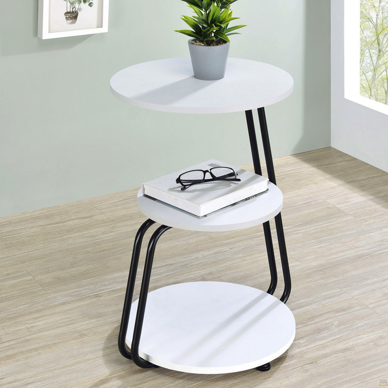 Table d'appoint ronde à 3 niveaux Dixon