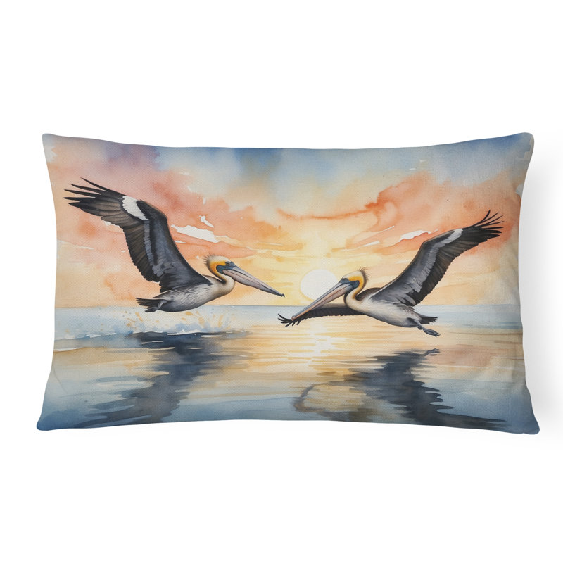 Coussin Pelicans, Rectangle H 12 po x l 16 po