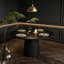 47" Modern Farmhouse Round Dining Table with Fluted Pedestal Base, Seats 4