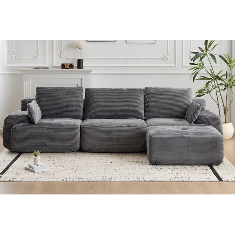 Canapé modulaire Boneless, Gris