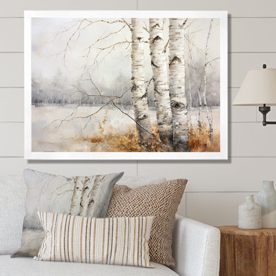 Minimalism Tree Birchs Breath I - Tree Birch Wall Art