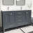 Anvay 60 in. Double Sinks Freestanding Bath Vanity in Charcoal Gray with Carrara Quartz Top-408697619-406671031