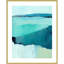 «Cyan Reflections II» par Annie Warren, reproduction d'art encadrée sur bois-109724856