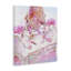 Toile rose pastel avec vue de coiffeuse, design par Ziwei Li-542606303