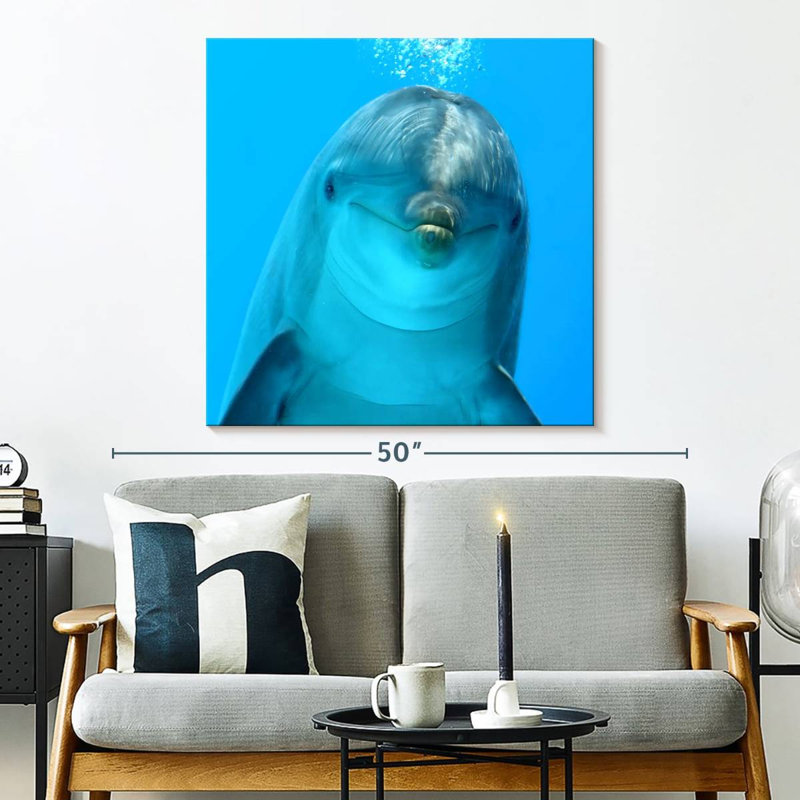 Brampt Dolphin Encounter, H 33 po x l 33 po
