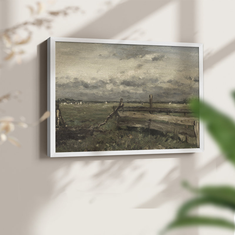 Paysages rétro-CCL-reproduction encadrée, H 11 po x l 14 po, Blanc