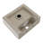 White Ceramic Wall Mount Bathroom Sink, 13.6L X 11.6W 4.8H, Single Faucet Hole, Smooth Polished Surface, Acid , Modern Design, Installation Guide 13.6X11.6 Inch Rectangle Stain Low Water Absorption,