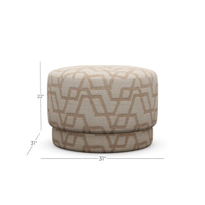 Cremini Small Ottoman