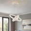 3 - Light Natural LED Dome Pendant