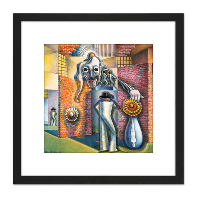 Untitled Surreal Abstraction by Benjamin F. Berlin - Single Picture Frame Painting