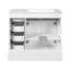 Meuble-lavabo de luxe 36 po avec lavabo en céramique, portes à fermeture douce, 4 tiroirs à fermeture douce et durable, 1 tablette réglable, structure moderne en bois massif