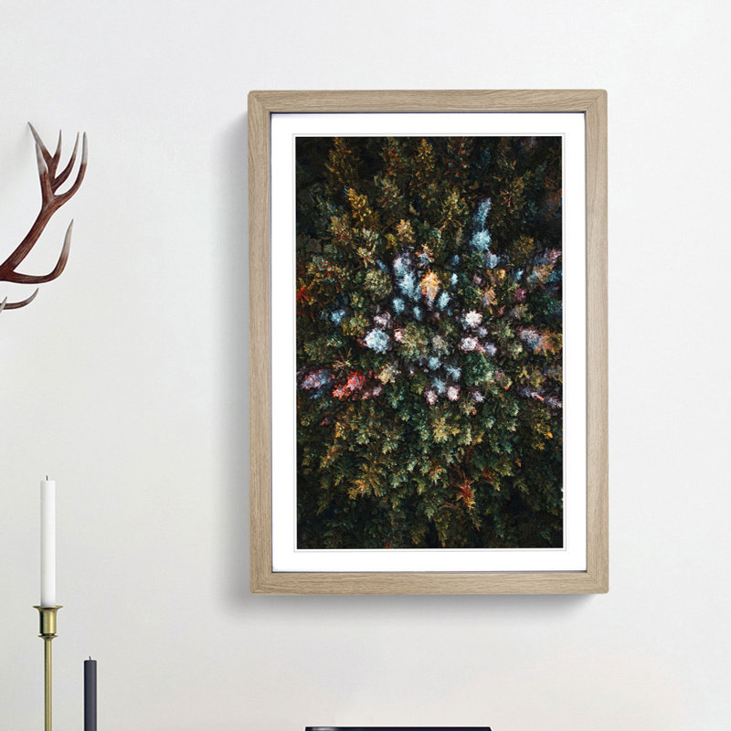 Forest Arrangement - Framed Print, Oak Framed, 48cm H x 36cm W x 2cm D