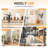 Tempered Glass Full Length Mirror - Large Rectangle Wall Mounted Mirror for Home Gym, Dance Studio & Living Room - Shatterproof, HD Reflection, Easy to Install-1474776097
