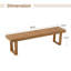 Banc d'extérieur en bois d'acacia à pieds en U-167458139