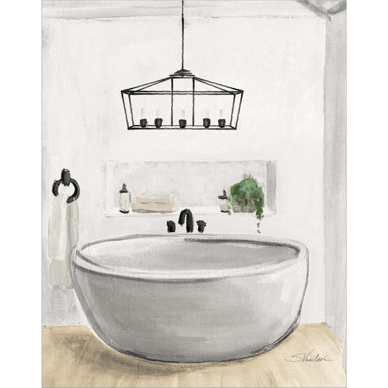 «Attic Bathroom II» par Silvia Vassileva - impression encadrée