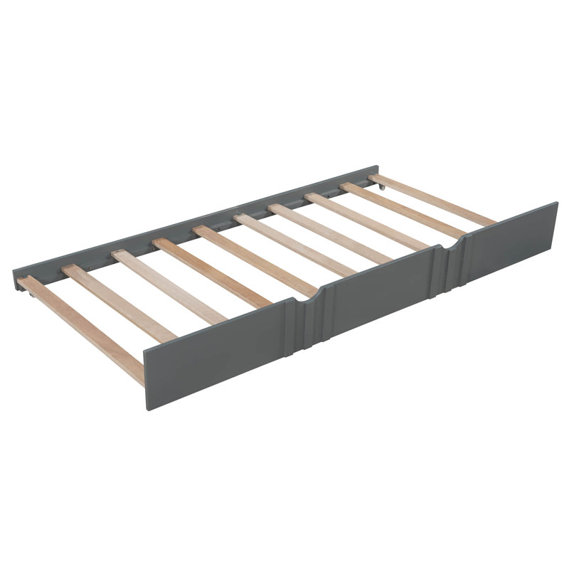 Lit de jour avec couchette Safak, Lit double, Gris