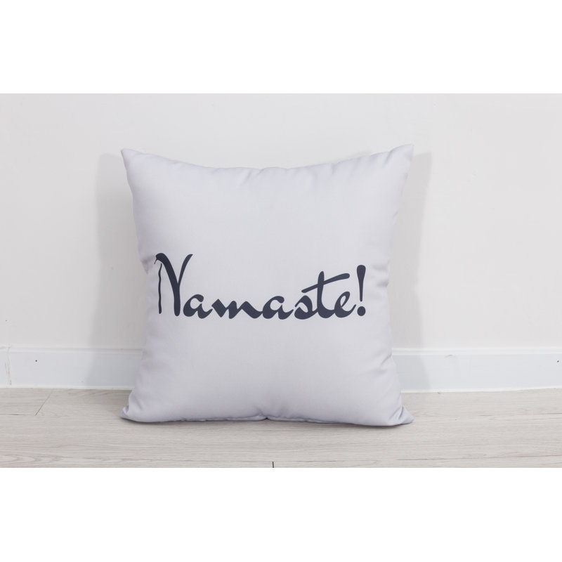 Ahlanni Indoor / Outdoor Square Throw Pillow Cover, Black/Blue